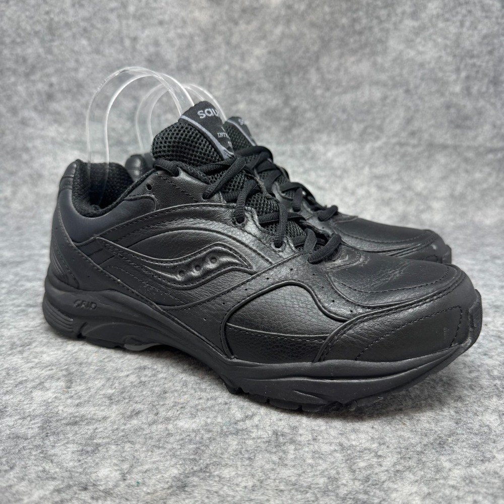 Saucony Grid Integrity ST2 Shoes Womens Size 8.5EE Wide Black Walking Sneakers